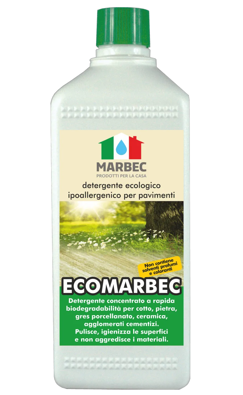 Marbec - ECOMARBEC | Detergente igienizzante, ecologico ed ipoallergenico per pavimenti