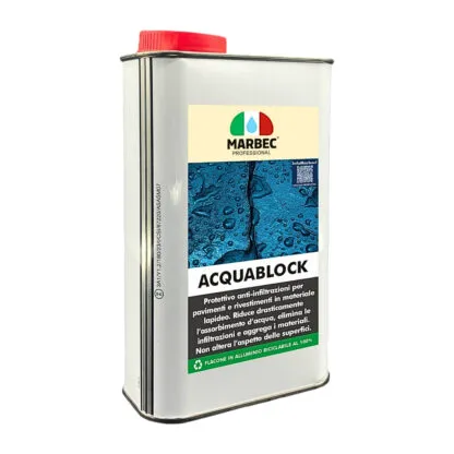 Marbec ACQUABLOCK Protettivo anti-infiltrazione per pavimenti e rivestimenti. Flacone da 1 litro