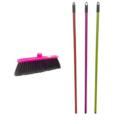 EASYCLEAN 177 SCOPA CON MANICO SPAZZAFACILE NEON
