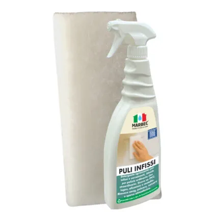 Detergente sgrassante per infissi
