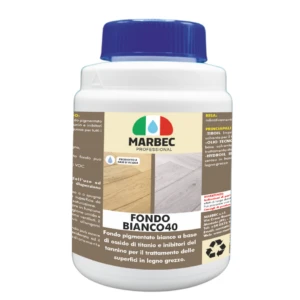 Marbec - FONDO BIANCO40 1KG White pigmented base for the raw wood background treatment