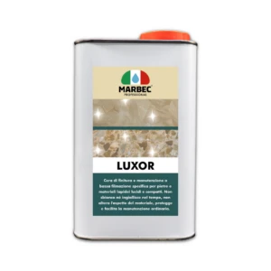 Marbec - LUXOR 1LT Low-film finishing and maintenance wax specific for polished and compact stones and stone materials
