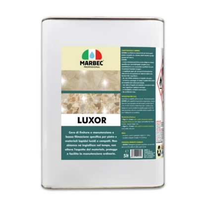 Marbec - LUXOR 5LT Low-film finishing and maintenance wax specific for polished and compact stones and stone materials