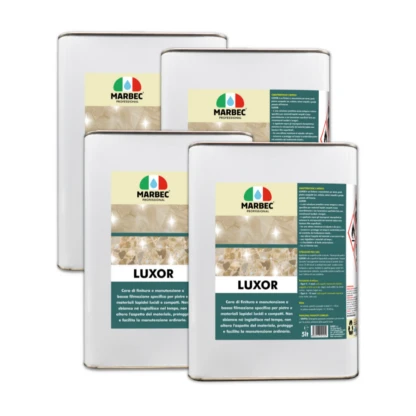 Marbec - LUXOR 5LTX4PZ Low-film finishing and maintenance wax specific for polished and compact stones and stone materials