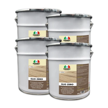 Marbec - OLIO ZERO 5KGX4PZ Transparent impregnating oil for wooden floors..