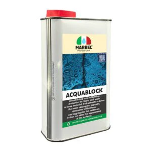 Marbec ACQUABLOCK Infiltration-Proof Protective Coating for Floors and Wall Coverings. 1-Liter Bottle.