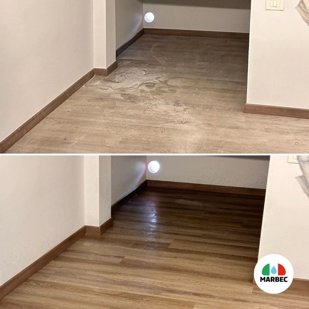 porcelain stoneware after laying