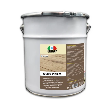 Marbec - OLIO ZERO 5KG Transparent impregnating oil for wooden floors.