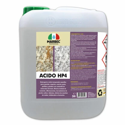 Desincrustante ácido para granito, cuarcita, pórfido ACIDO HP4 | MARBEC