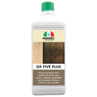 Marbec- OX FIVE PLUS 1LT Solución alcalina fuerte específica para madera