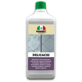 Marbec - DELICACID 1LT Detergente ácido amortiguado para desincrustantes piedras y materiales lapdei