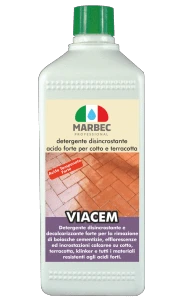 Marbec - VIACEM 1LT | détergent détartrant acide fort pour terre cuite 