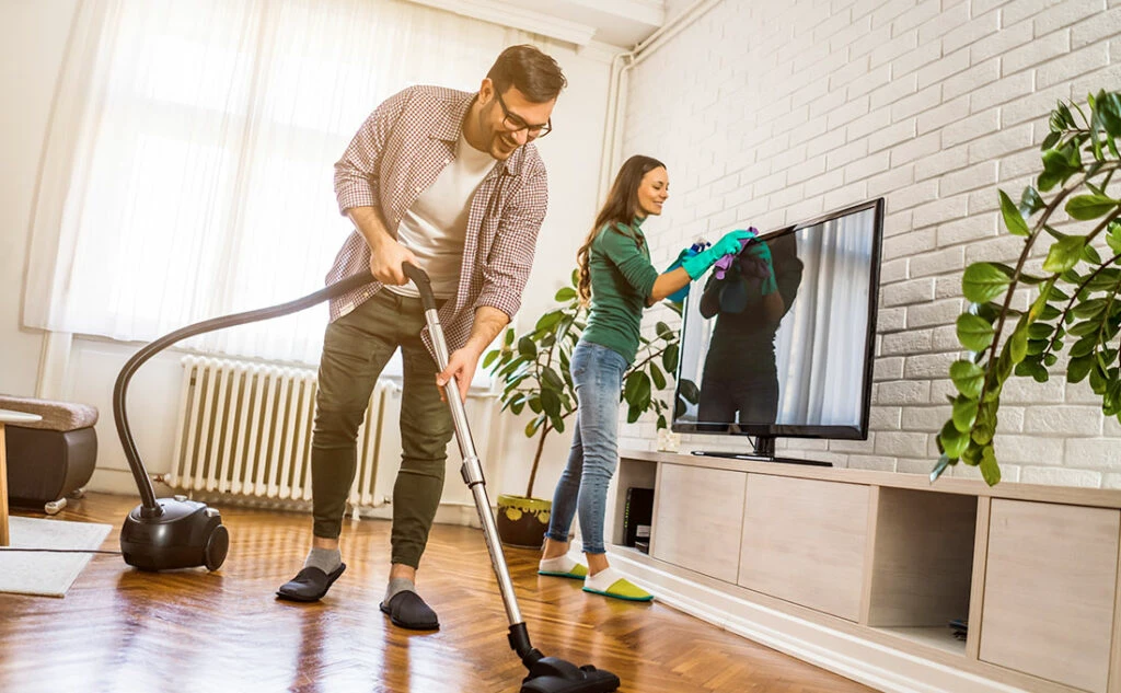 Cleaning at home after the holidays