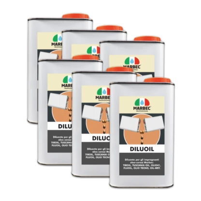 Marbec- DILUOIL 1LTX6PZ Diluant pour imprégnants