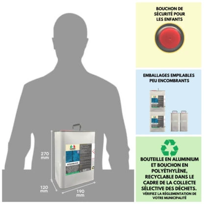 Marbec ACQUABLOCK Protecteur anti-infiltration pour sols et revêtements. Il forme une barrière invisible et respirante contre l'eau.
