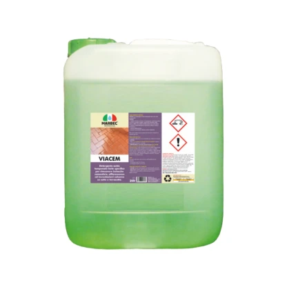 Marbec- VIACEM 20LT Détergent acide tamponné pour le lavage détartrant après le travail des surfaces en terre cuite.