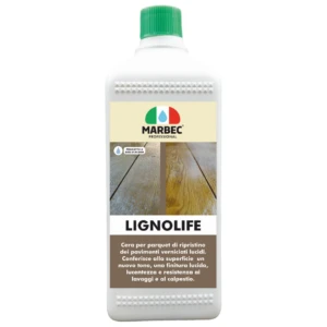 Marbec - LIGNOLIFE 1LT Cire pour parquet de restauration des sols vernis brillants.