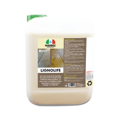 Marbec - LIGNOLIFE 5LT Cire pour parquet de restauration des sols vernis brillants.