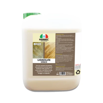 Marbec - LIGNOLIFE OPACO 5LT Cire pour parquet de restauration des sols peints mat.