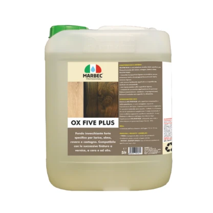 Marbec- OX FIVE PLUS 5LT Solution alcaline forte spécifique au bois