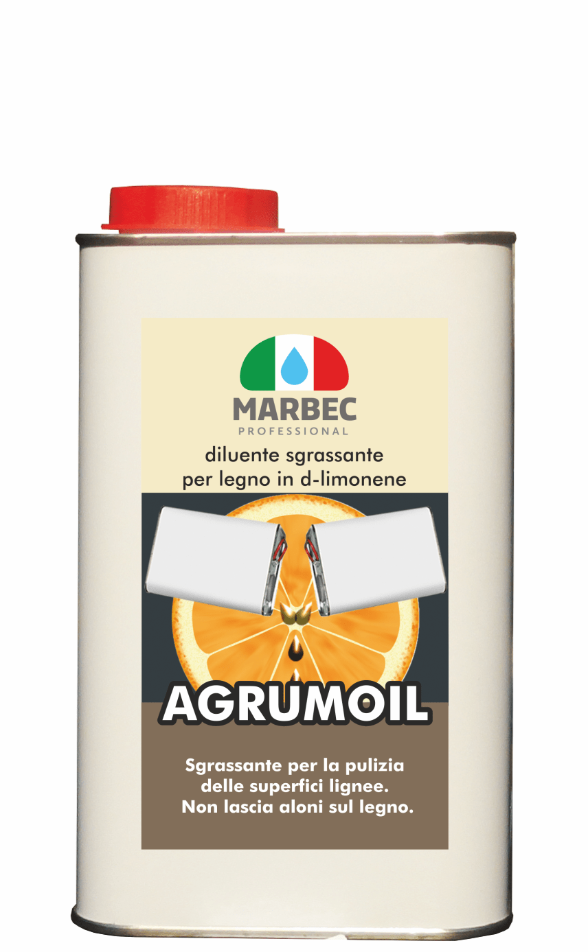 Marbec | AGRUMOIL 1LT Diluente sgrassante per legno in d-limonene