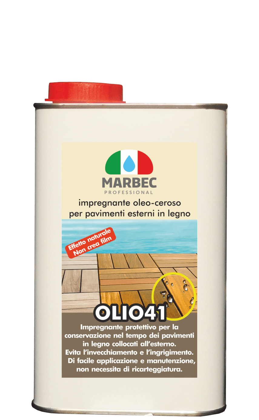 MARBEC | OLIO 41 1LT Impregnante oleo-ceroso per pavimenti esterni in legno