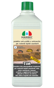 Marbec - TIM 1LT | protettivo anti-umidità e antimacchia   per materiali lapidei assorbenti
