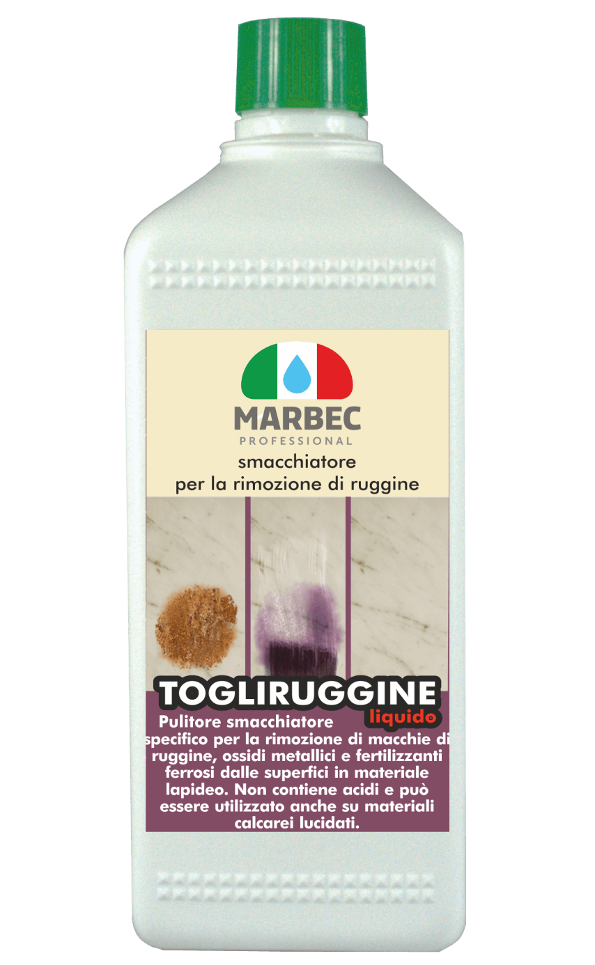 Marbec - TOGLIRUGGINE LIQUIDO 500ML | Smacchiatore per la rimozione di ruggine