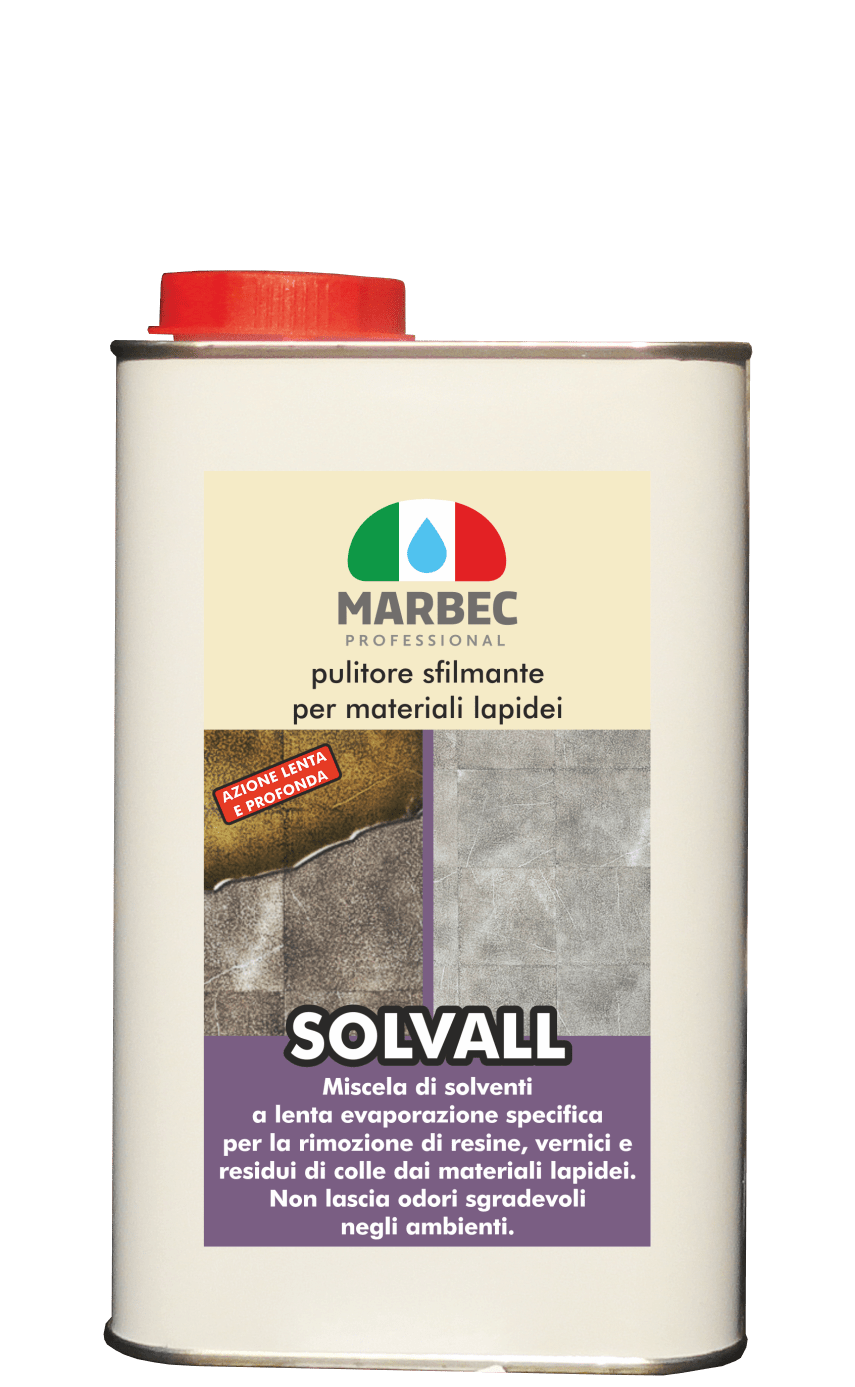 Marbec SOLVALL 1lt | Pulitore sfilmante per materiali lapidei