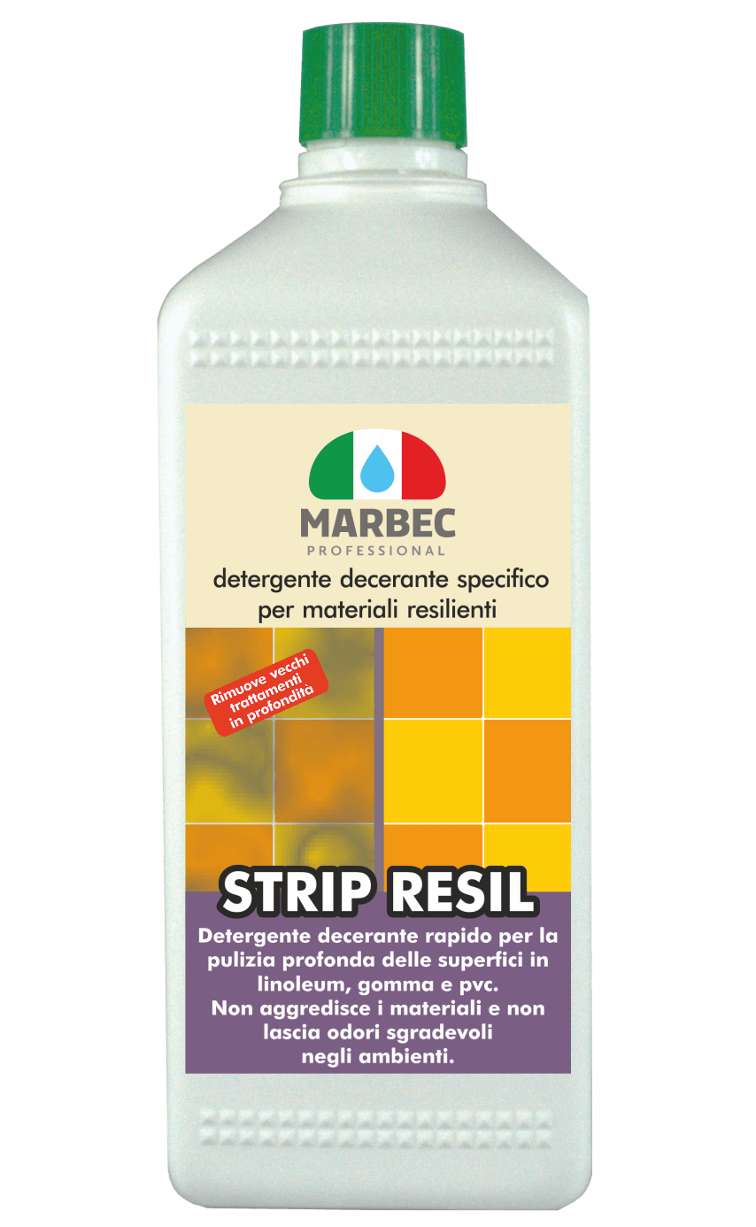 Marbec - STRIP RESIL LT 1 | Detergente decerante specifico per materiali resilienti