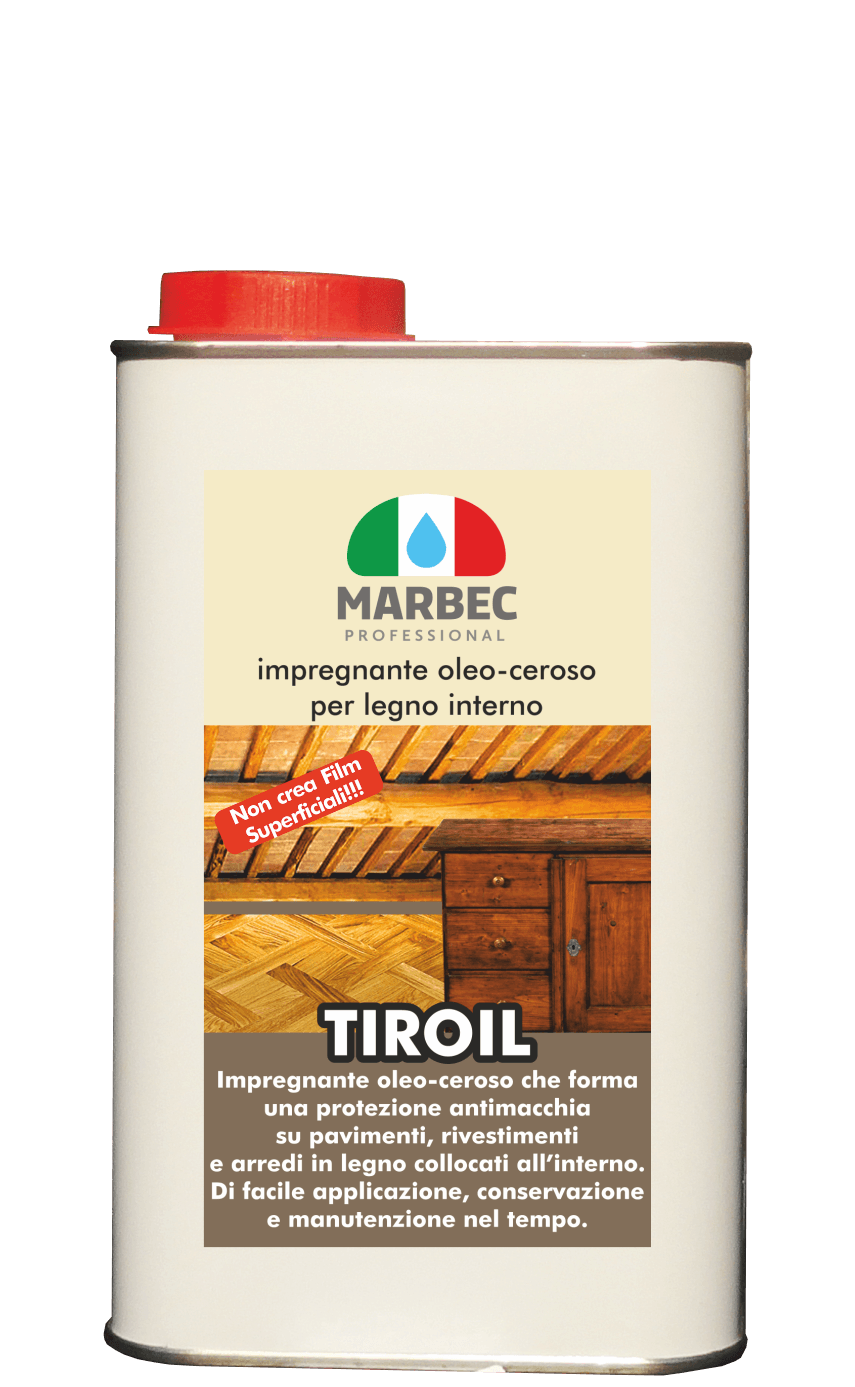 Marbec - TIROIL 1LT | Impregnante oleo-ceroso per legno interno