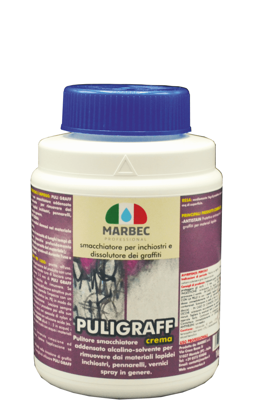 Marbec PULIGRAFF 1kg | Smacchiatore per inchiostri e dissolutore dei graffiti
