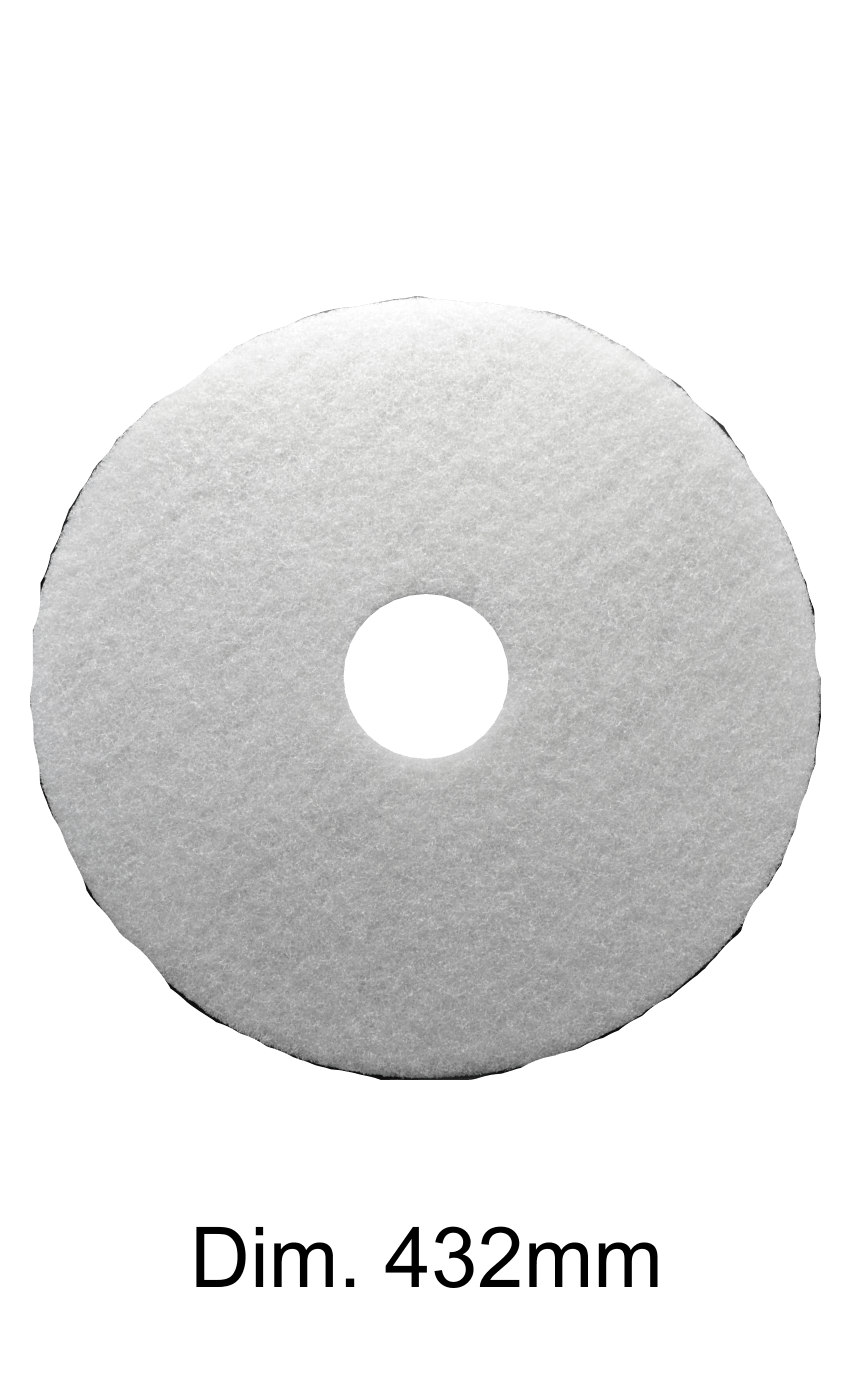 Disco bianco per monospazzola Marbec 432mm| Nessuna Aggressività