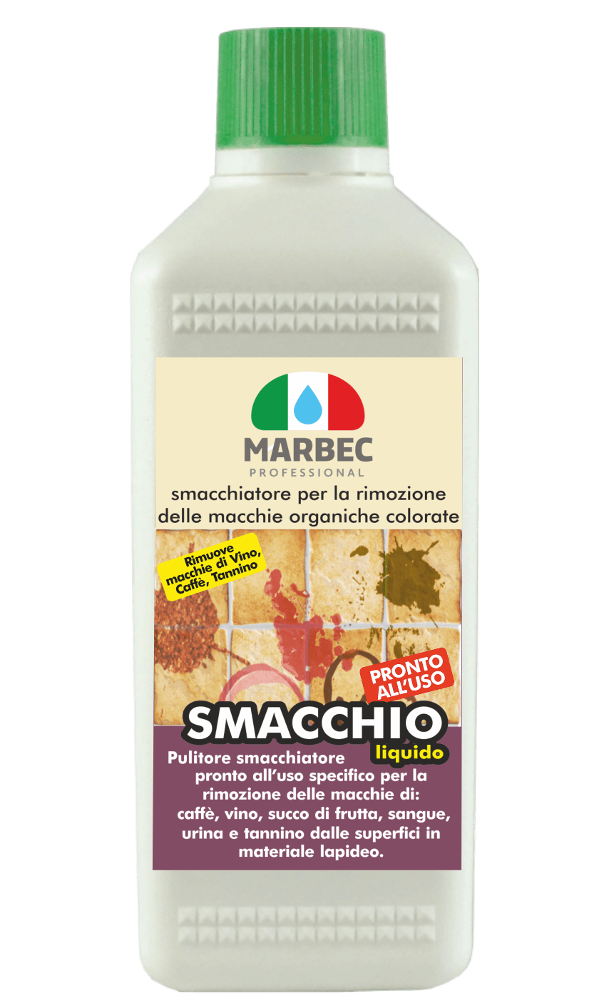 Marbec - SMACCHIO LIQUIDO 500ML | smacchiatore per la rimozione delle macchie organiche colorate