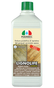Marbec-LIGNOLIFE OPACO 1LT | Finitura protettiva di ripristino del parquet verniciato opaco