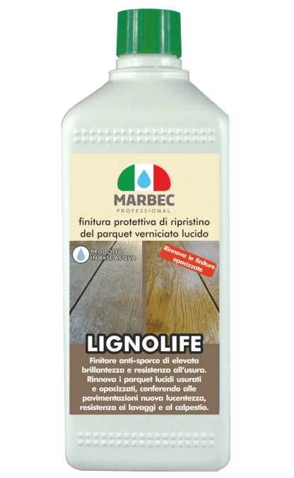 Marbec-Lignolife-Finition protectrice pour restaurer le parquet peint brillant.