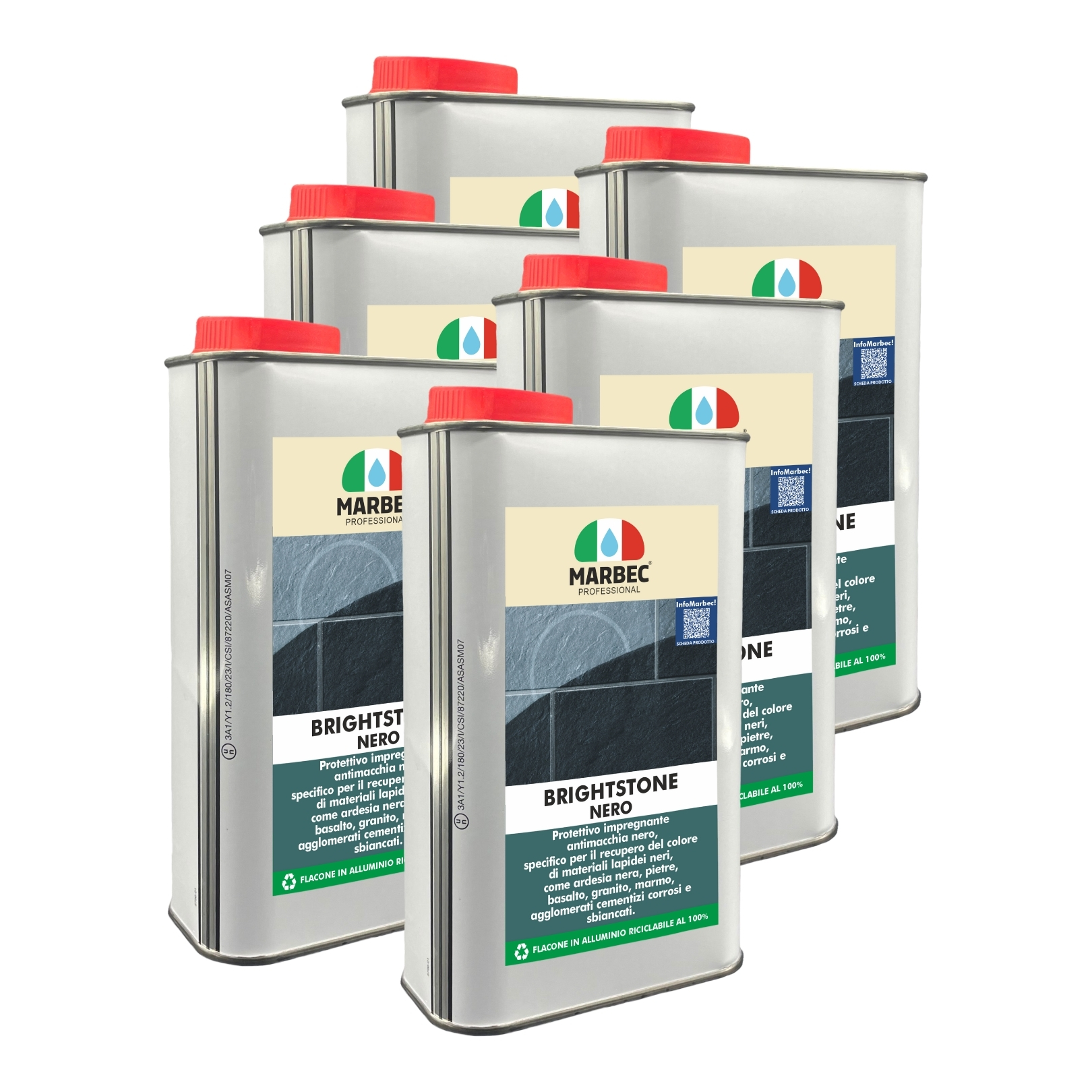 Brightstone Nero - 1lt x 6pezzi