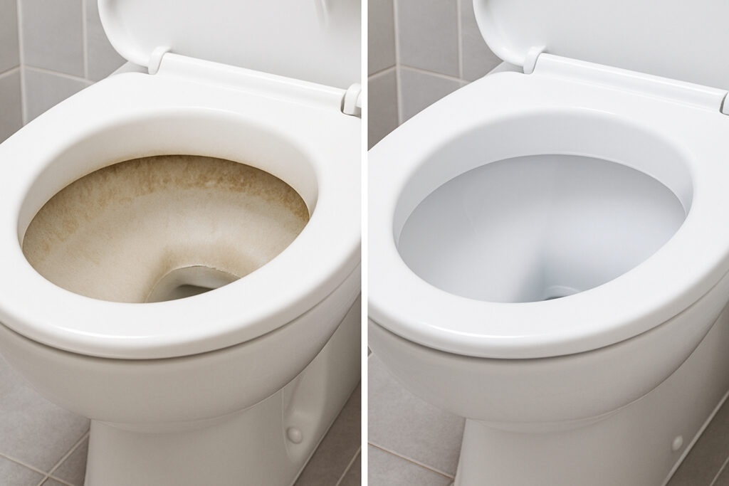 pulizia del bagno